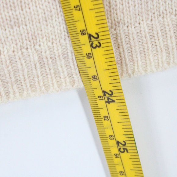 Mo:Vint Knit Pencil Skirt Womens Beige Striped Pullon Cotton Blend Small S NWT - Picture 8 of 8